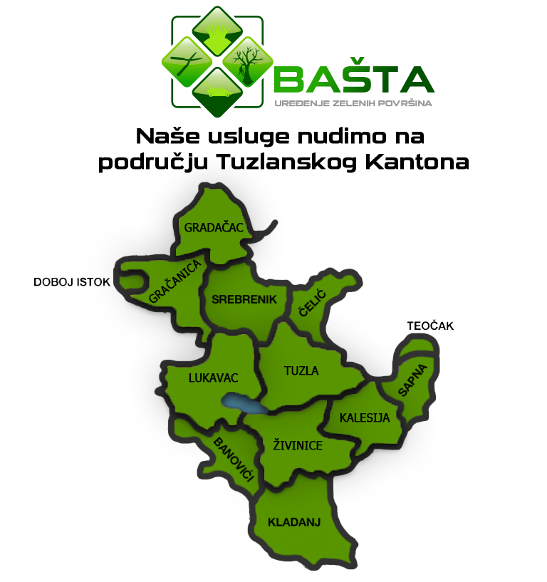 Profesionalno uređenje zelenih površina, dvorišta i okućnica u Tuzlanskom kantonu. Kontaktirajte Bašta d.o.o. Tuzla i saznajte zašto smo najbolji!!